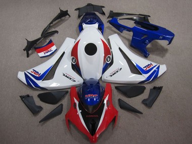 Shop 2008-2011 Honda CBR1000RR Motorcycle Fairings Kits - White Red Blue HRC