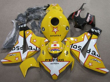 Shop 2008-2011 Honda CBR1000RR Motorcycle Fairings - Yellow White Glossy Black Star Repsol HRC