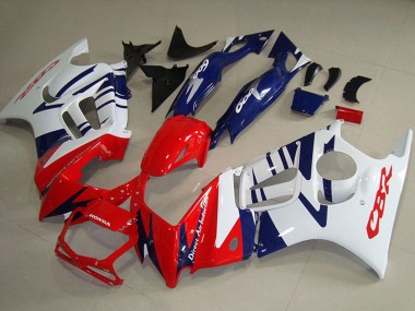 Shop 1995-1996 Honda CBR600 F3 Motorcycle Fairings - White Red Blue