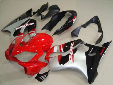 Shop 2004-2007 Honda CBR600 F4i Abs Motorcycle Fairings - Silver Red Glossy Black