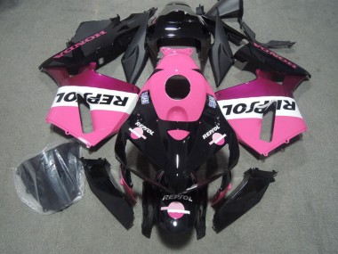 Shop 2005-2006 Honda CBR600RR Motorcycle Fairings - Glossy Black Pink Repsol