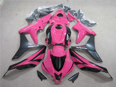 Shop 2007-2008 Honda CBR600RR Motorcycle Fairing Kits - Pink Matte Black