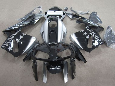 Shop 2007-2008 Honda CBR600RR Motorcycle Fairings - Silver Glossy Black SevenStars