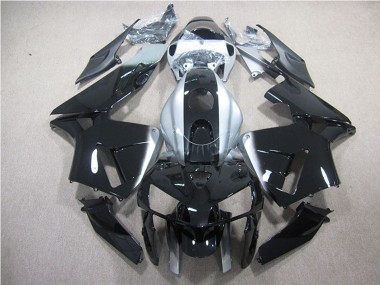 Shop 2007-2008 Honda CBR600RR Bike Fairings - Silver Glossy Black