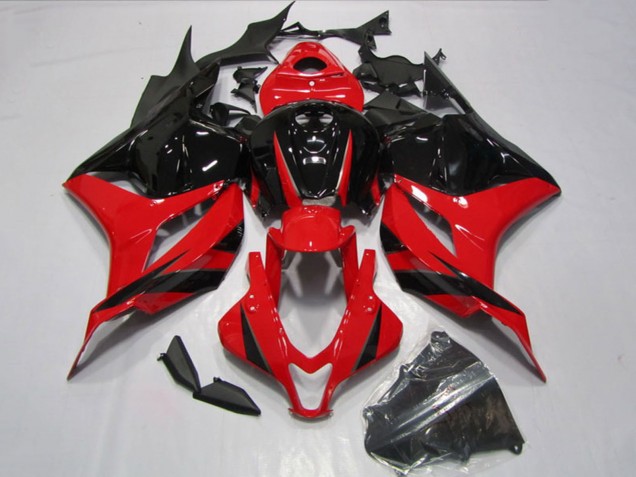 2009-2012 Honda CBR600RR Motorcycle Fairings Kits - Red Glossy Black