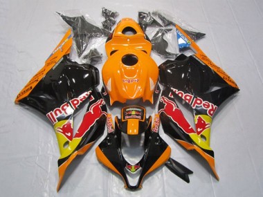 Shop 2009-2012 Honda CBR600RR Motorcycle Fairings - Orange Yellow Glossy Black Red Bull