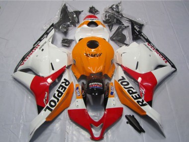 Shop 2009-2012 Honda CBR600RR Motorcycle Fairings Kits - Orange White Red Glossy Black Repsol