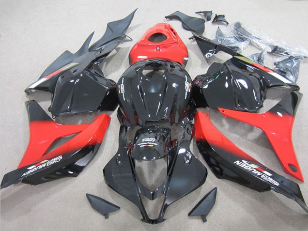 2009-2012 Honda CBR600RR Bike Fairings - Red Glossy Black