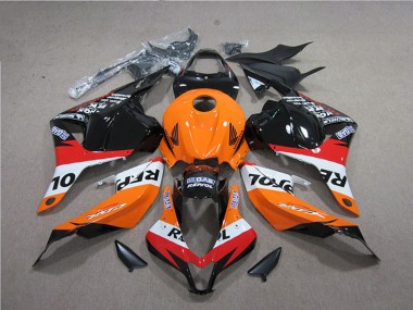 Shop 2009-2012 Honda CBR600RR Abs Fairings - Orange White Red Glossy Black Repsol