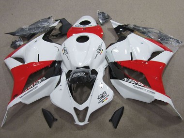 Shop 2009-2012 Honda CBR600RR Motorcycle Fairings Kits - White Red Glossy Black