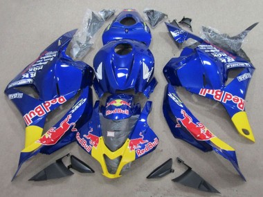 Shop 2009-2012 Honda CBR600RR Motorcycle Fairings - Blue Yellow Red Bull