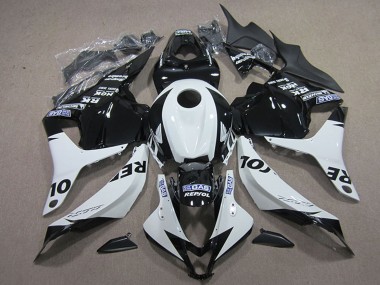 Shop 2009-2012 Honda CBR600RR Motorcycle Fairing Kits - White Glossy Black Repsol