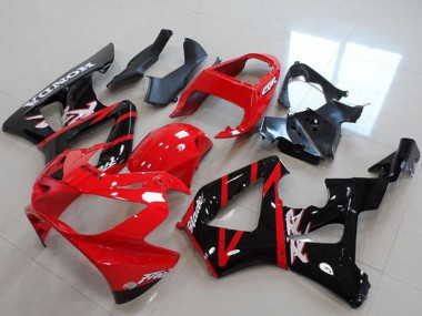 Shop 2000-2001 Honda CBR900RR 929 Motorcycle Fairings - Red Glossy Black Stripe