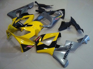 Shop 2000-2001 Honda CBR900RR 929 Motorcycle Fairings - Yellow Silver Glossy Black