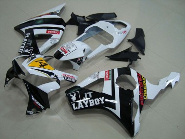 Shop 2002-2003 Honda CBR900RR 954 Motorcycle Fairings - White Yellow Glossy Black Rizoma Playboy 14