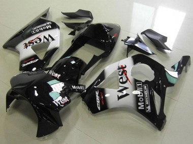 Shop 2002-2003 Honda CBR900RR 954 Motorcycle Fairings - Glossy Black White West