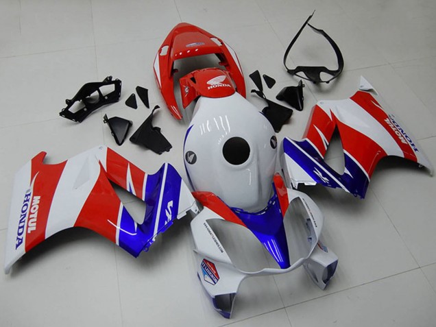 2002-2013 Honda VFR 800 Motorcycle Fairings - White Red Blue