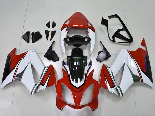 2002-2013 Honda VFR 800 Motorcycle Fairings - White Red Glossy Black