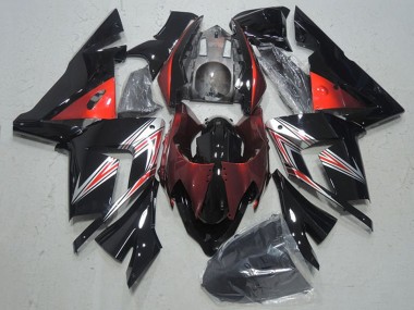 Shop 2004-2005 Kawasaki ZX10R Motorcycle Fairings - Black Red