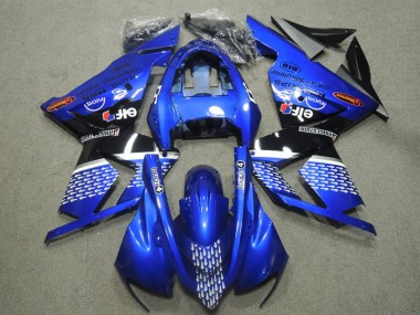 Shop 2004-2005 Kawasaki ZX10R Motorcycle Fairings - Blue Touch4