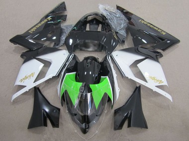 Shop 2004-2005 Kawasaki ZX10R Motorcycle Fairings - Black White Gold Ninja
