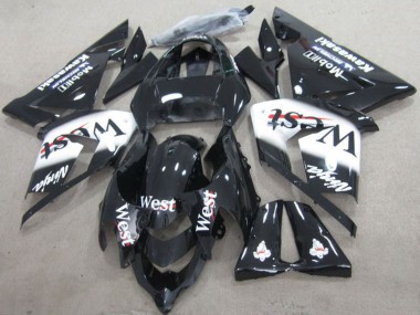 Shop 2004-2005 Kawasaki ZX10R Motorcycle Fairings - Black West Ninja