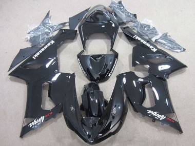 Shop 2005-2006 Kawasaki ZX6R Motorcycle Fairing - Glossy Black