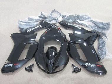 Shop 2007-2008 Kawasaki ZX6R Motorcycle Fairings - Black Ninja 636
