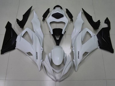 Shop 2013-2018 Kawasaki ZX6R Motorcycle Fairings - White Black 636