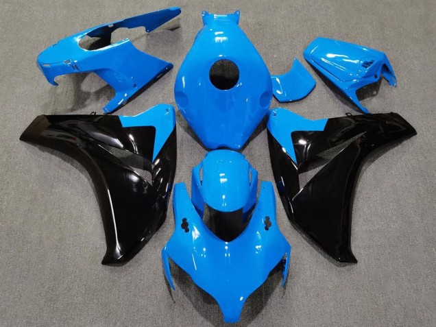 2008-2011 Honda CBR1000RR Motorcycle Fairings - Baby Blue Glossy Black