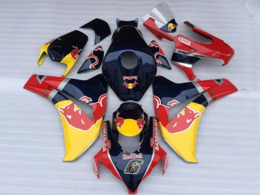 Shop 2008-2011 Honda CBR1000RR Motorcycle Fairings - Dark Blue Yellow Red Bull