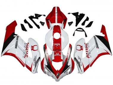 Shop 2004-2005 Honda CBR1000RR Motorcycle Fairings - White Red Glossy Black Pramac Bridgestone