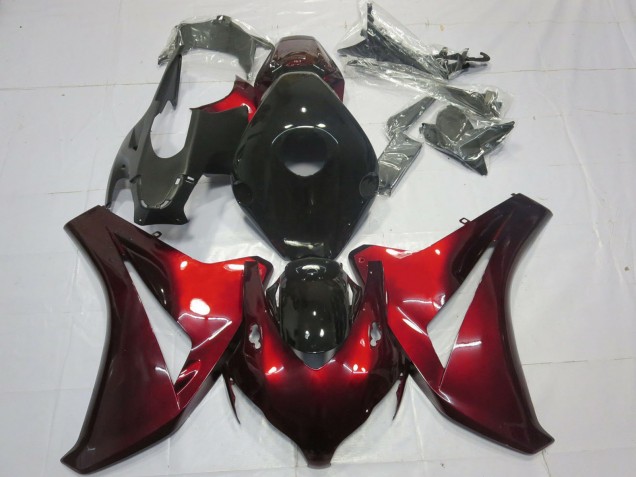 2008-2011 Honda CBR1000RR Motorcycle Fairings - Candy Red Black