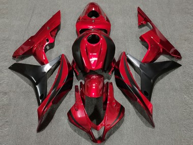 Shop 2007-2008 Honda CBR600RR Motorcycle Fairing - Red Glossy Black OEM Style
