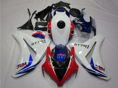 Shop 2008-2011 Honda CBR1000RR Motorcycle Fairings - White Red Blue HRC Dream Glossy Black
