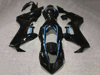 Shop 2017-2023 Honda CBR1000RR Motorcycle Fairings - Glossy Black Light Blue Lining