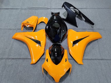 Shop 2008-2011 Honda CBR1000RR Motorcycle Fairings - Glossy Orange Glossy Black
