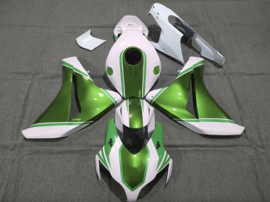 Shop 2008-2011 Honda CBR1000RR Motorcycle Fairings - White Glossy Pearl Green