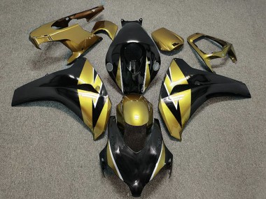 Shop 2008-2011 Honda CBR1000RR Motorcycle Fairing - Gold Glossy Black