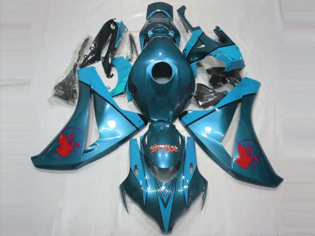 2008-2011 Honda CBR1000RR Motorcycle Fairings - Teal Blue Red