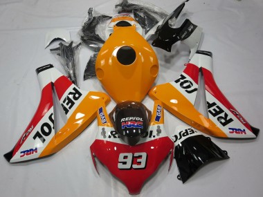 Shop 2008-2011 Honda CBR1000RR Motorcycle Fairings - Orange White Red Glossy Black Repsol 93