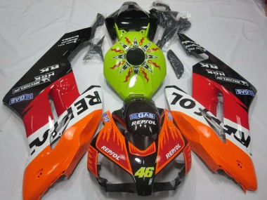 Shop 2004-2005 Honda CBR1000RR Motorcycle Fairings - Lime Green Orange White Red Glossy Black Rossi Repsol