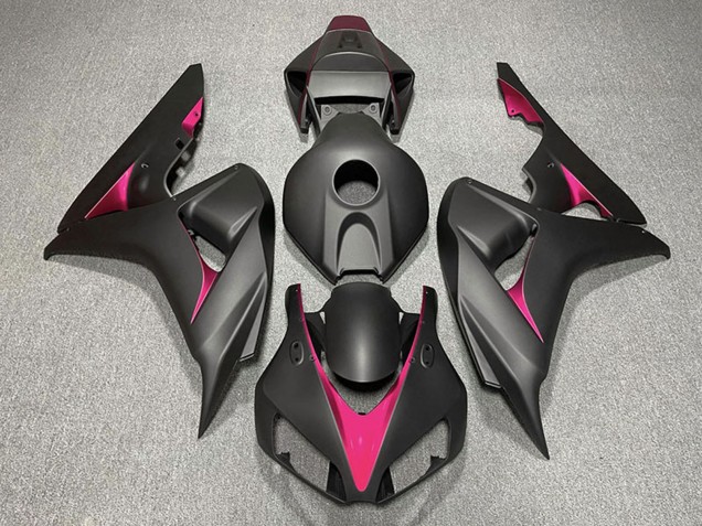 2006-2007 Honda CBR1000RR Motorcycle Fairings - Matte Black Pink
