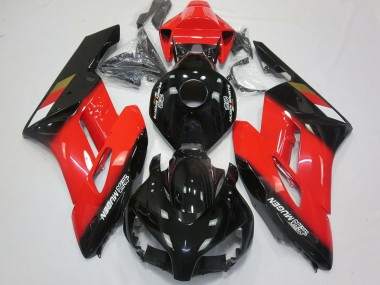 Shop 2004-2005 Honda CBR1000RR Motorcycle Fairings - Red Glossy Black Mugen