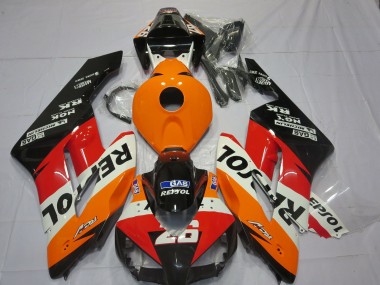 Shop 2004-2005 Honda CBR1000RR Motorcycle Fairings - Orange White Red Glossy Black Repsol 26