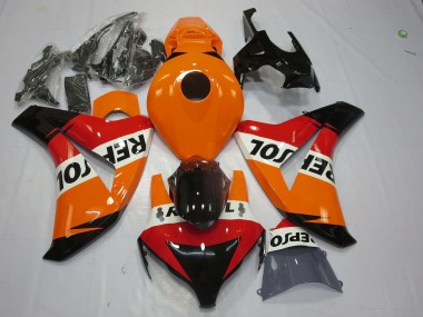 Shop 2008-2011 Honda CBR1000RR Motorcycle Fairing - Orange White Red Glossy Black Repsol