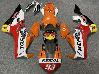 Shop 2017-2023 Honda CBR1000RR Motorcycle Fairings - Orange White Yellow Red Glossy Black Red Bull Repsol 93