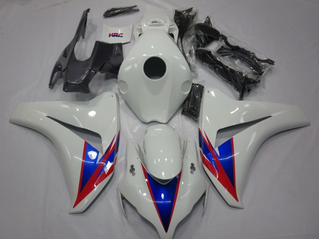 2008-2011 Honda CBR1000RR Motorcycle Fairings - White Blue Red