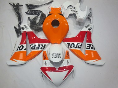 Shop 2008-2011 Honda CBR1000RR Motorcycle Fairings - Orange White Red Glossy Black Repsol