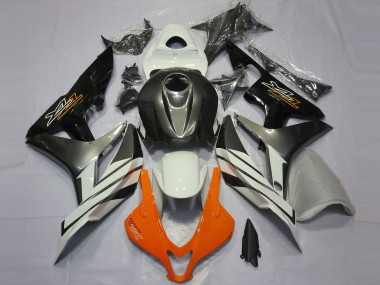 Shop 2007-2008 Honda CBR600RR Motorcycle Fairings - White Grey Glossy Black